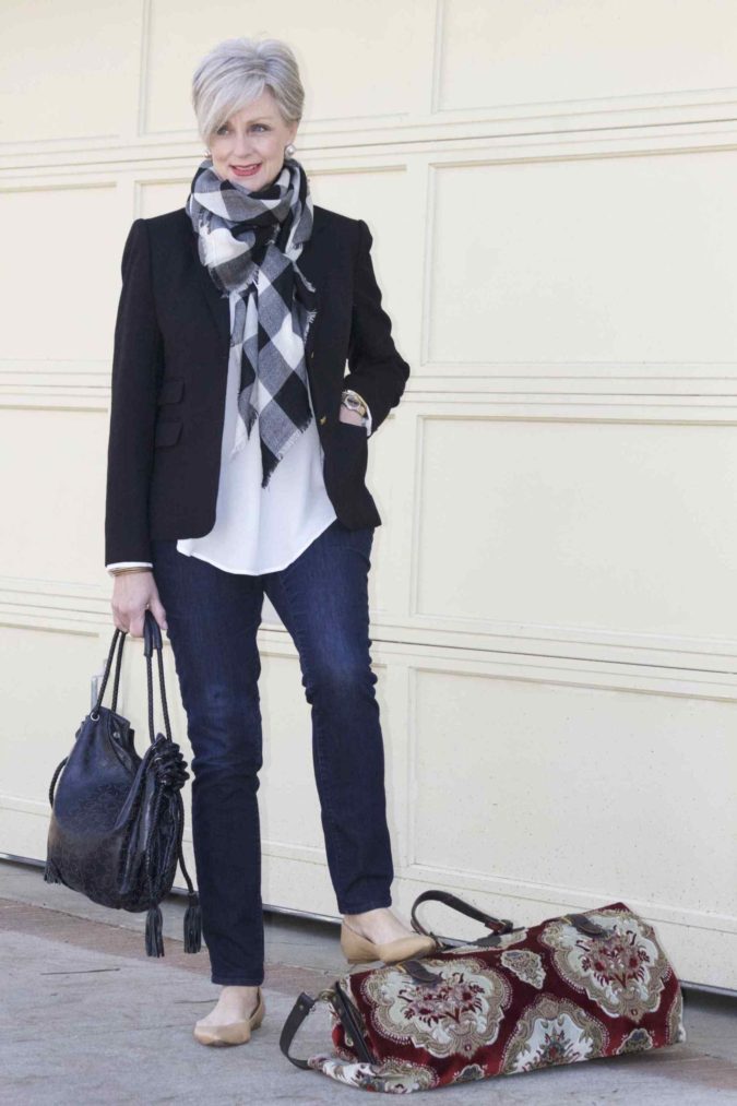 blazer and jeans.. 1 80+ Fabulous Outfits for Women Over 50 - 15