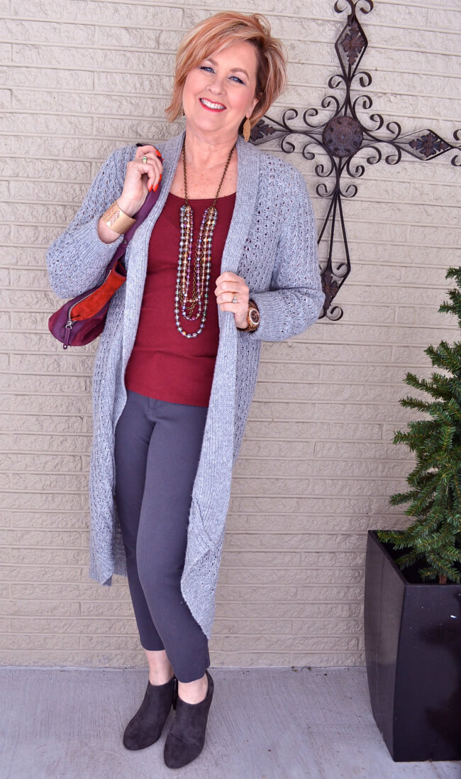 cardigan. 110+ Elegant Outfit Ideas for Women Over 60