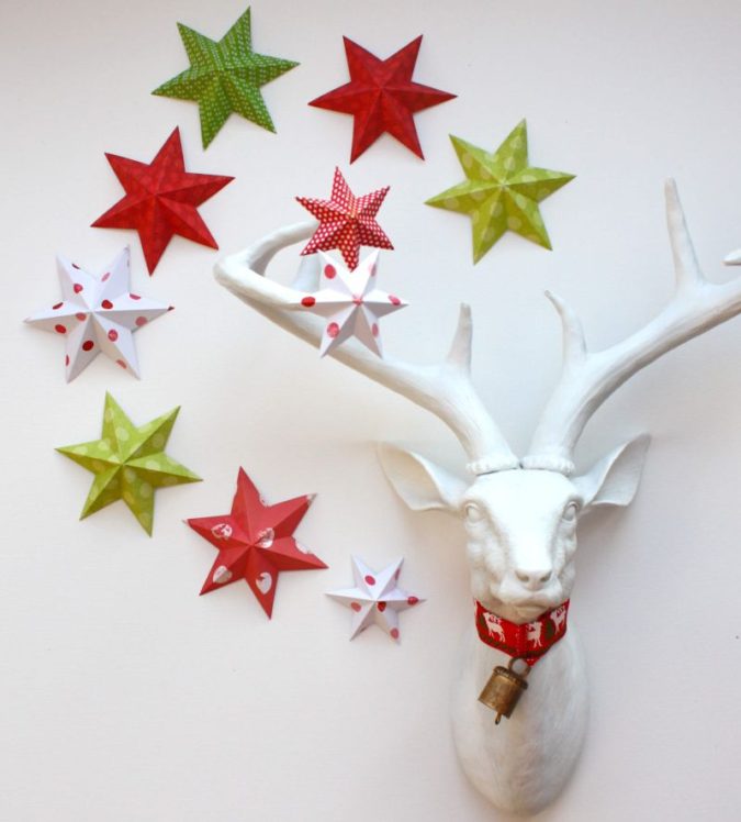 3D paper decorations. 2 60+Untraditional Christmas Decorations to Transform Your Home Look This Year - 48