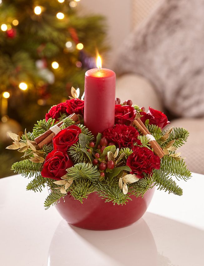 Candles. 7 60+ Creative Christmas Decoration Ways for Your Home - 40