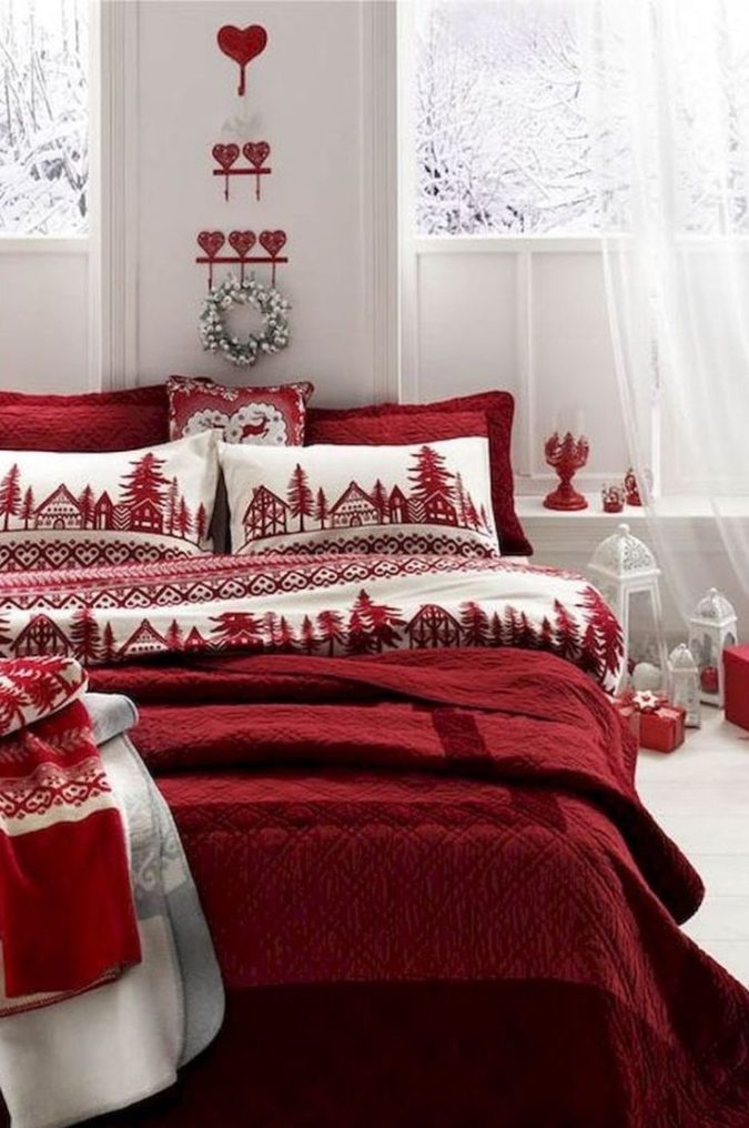 Guest-Room....-675x1016 50+ Guest Room Christmas Decorations to Make Before Christmas Arriving