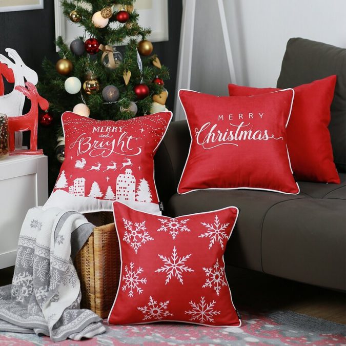 Pillows Cushions. 2 50+ Guest Room Christmas Decorations to Make Before Christmas Arriving - 49 Guest Room Christmas Decorations