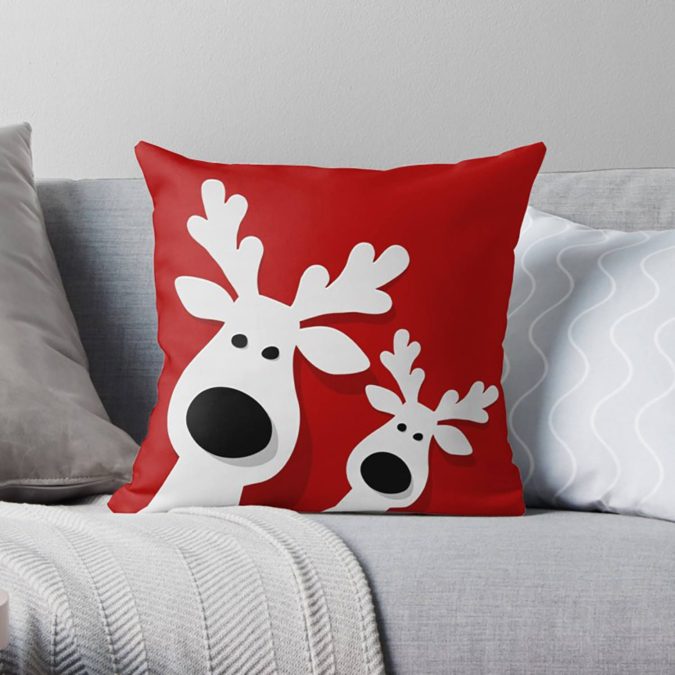 Pillows Cushions. 50+ Guest Room Christmas Decorations to Make Before Christmas Arriving - 45 Guest Room Christmas Decorations