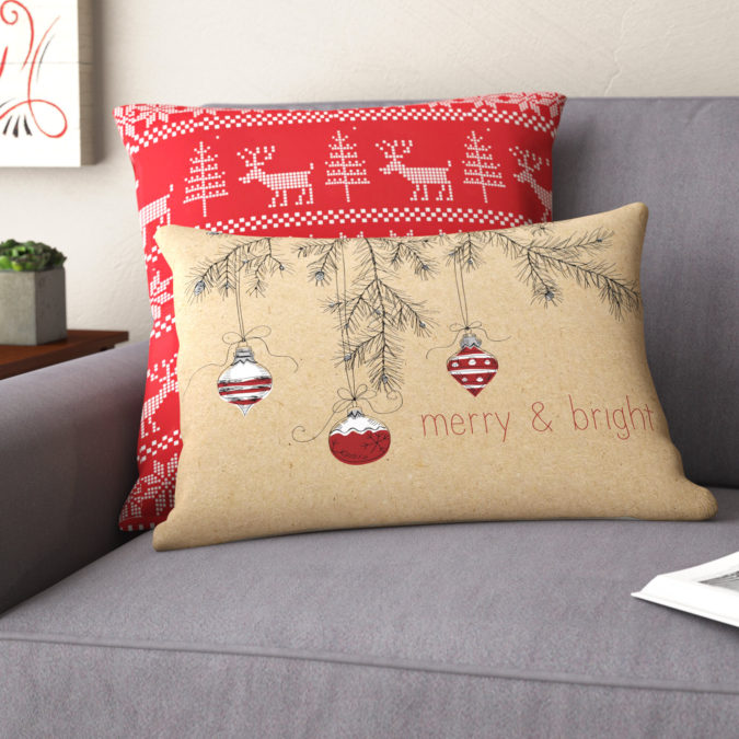 Pillows Cushions.. 50+ Guest Room Christmas Decorations to Make Before Christmas Arriving - 42 Guest Room Christmas Decorations