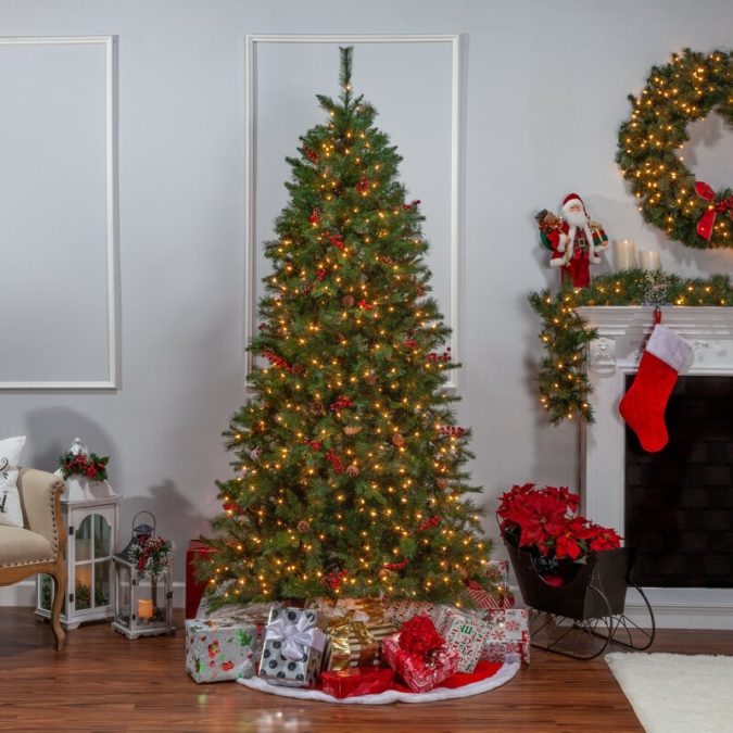 Pine-Artificial-Christmas-Tree-675x675 50+ Top Christmas Tree Decoration Ideas