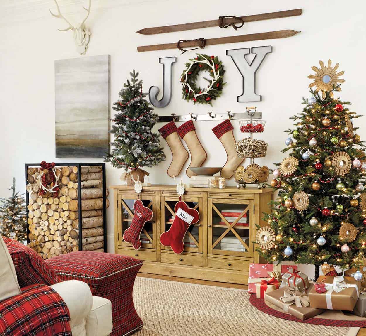 Rustic Country Theme. 3 Give Your Home a New Festive Christmas with +90 Themes & Ideas - 10