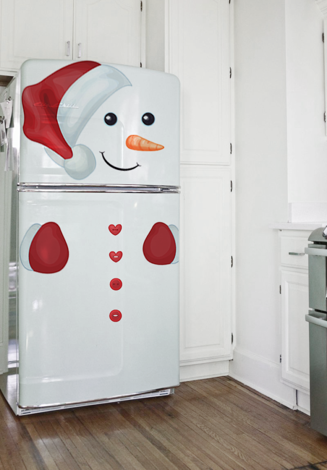 Snowman Refrigerator 1 70+ Brilliant Ideas for This Year Christmas Decoration - 42