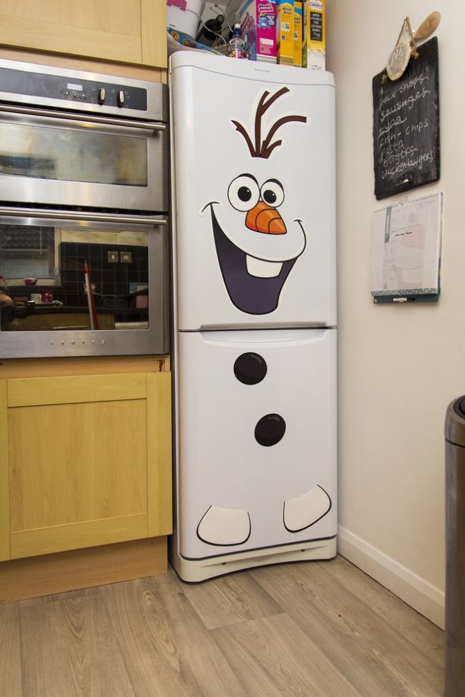Snowman Refrigerator 2 70+ Brilliant Ideas for This Year Christmas Decoration - 43