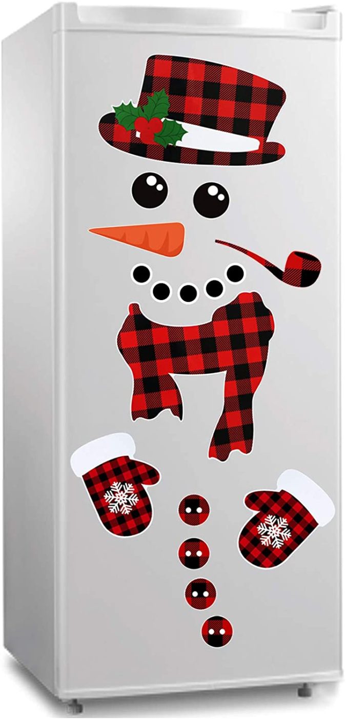 Snowman Refrigerator. 70+ Brilliant Ideas for This Year Christmas Decoration - 41