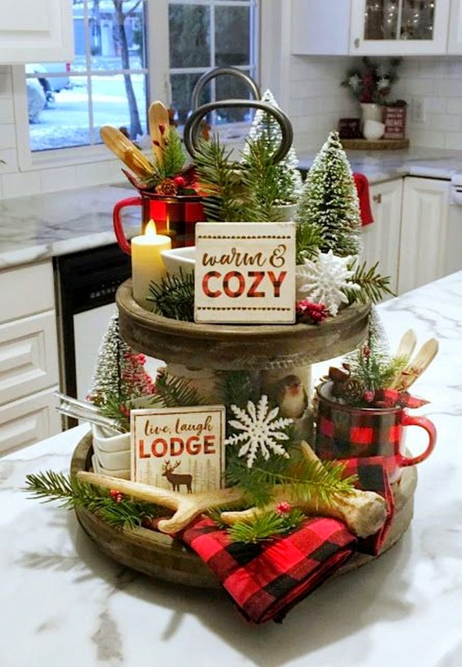 cake plate. 1 60+ Creative Christmas Decoration Ways for Your Home - 62