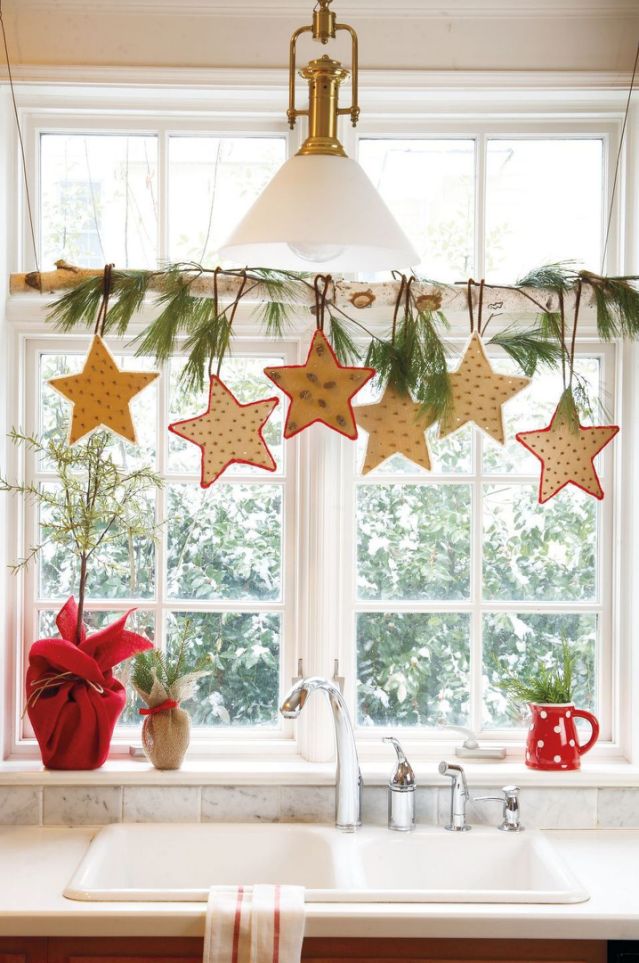 christmas window decoration. 70+ Creative Christmas Decorations to Do - 69