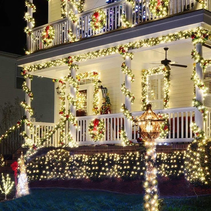 colored decorations outdoors.. How to Bring Joy to Your Home at This Christmas Season - 7