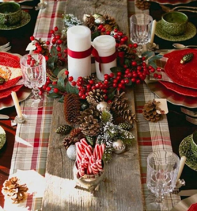 colorful centerpiece 3 70+ Creative Christmas Decorations to Do - 76