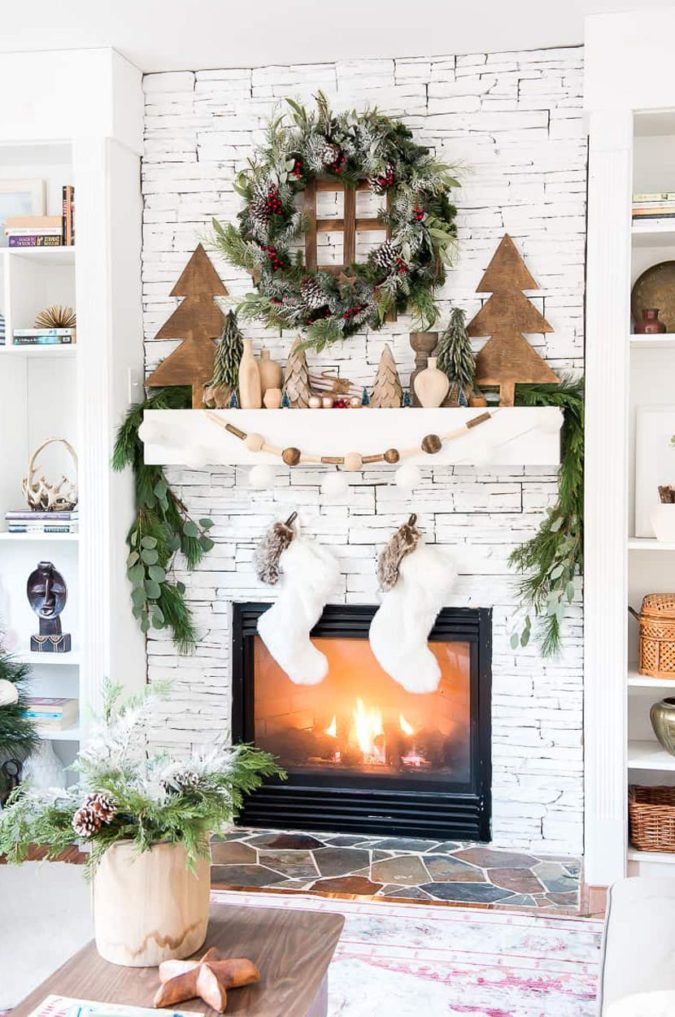 country or gingham stockings.. 60+Untraditional Christmas Decorations to Transform Your Home Look This Year - 55