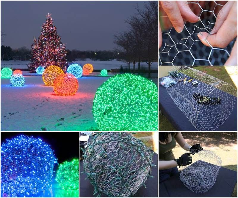 outdoors lighting 1 70+ Creative Christmas Decorations to Do - 12
