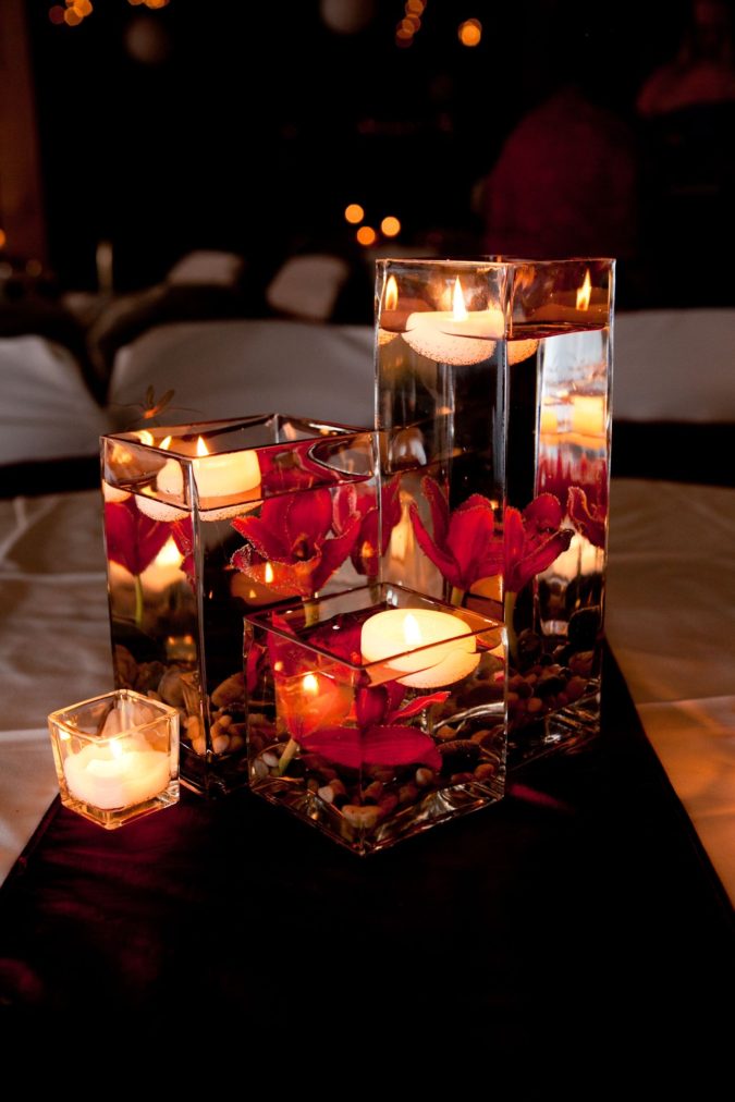 Candles 1 70+ Hottest Marriage Anniversary Decoration Ideas at Home - 59