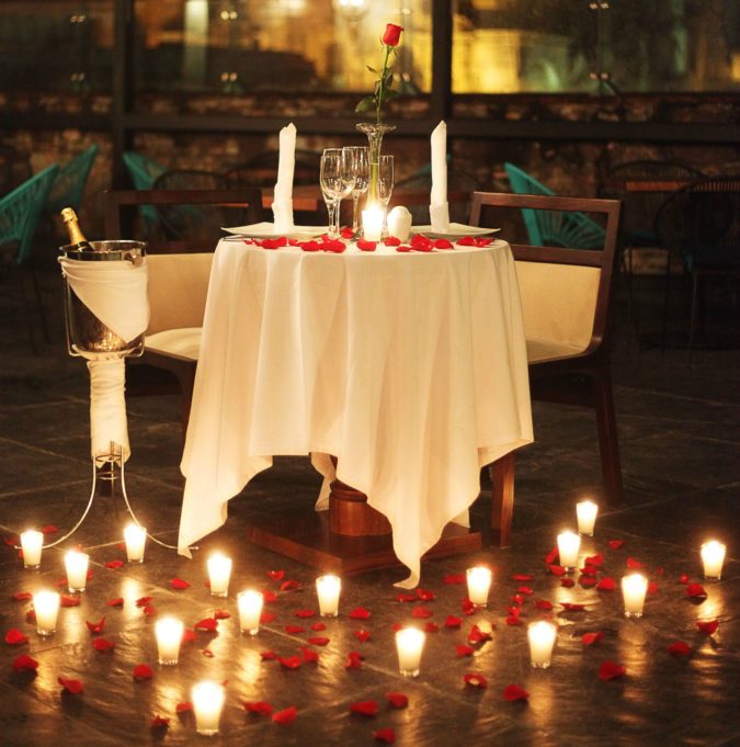 Candles. 70+ Hottest Marriage Anniversary Decoration Ideas at Home - 61