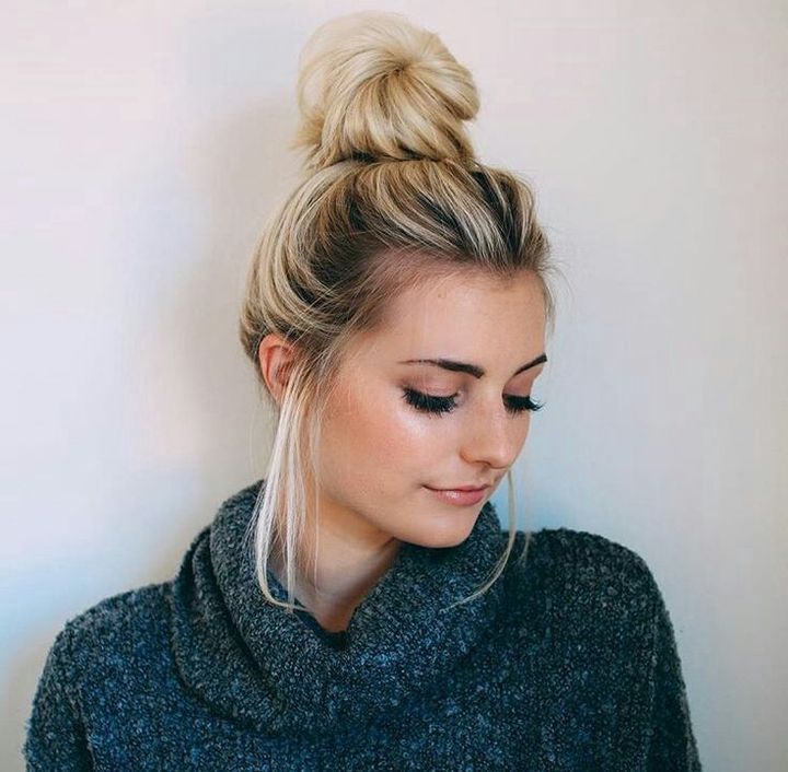 Lazy-bun.. 70+ Outdated Hairstyle Ideas Coming Back in 2021