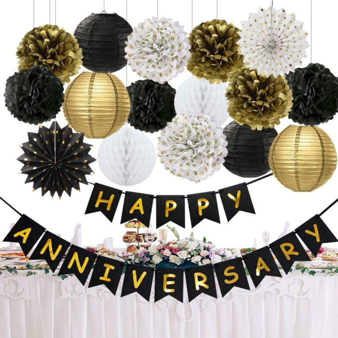 Paper Lanterns.. 1 70+ Hottest Marriage Anniversary Decoration Ideas at Home - 71