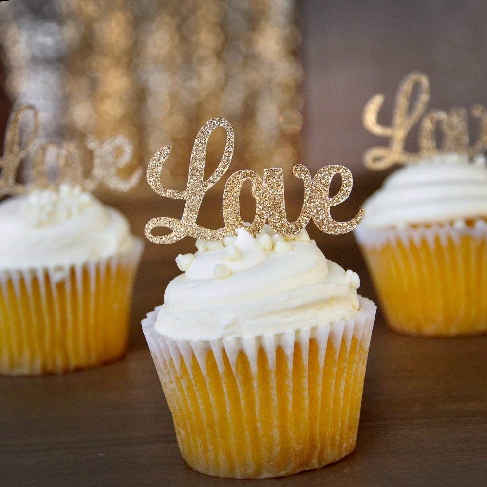 70+ Hottest Marriage Anniversary Decoration Ideas at Home 20 cupcake toppers... 70+ Hottest Marriage Anniversary Decoration Ideas at Home - 20