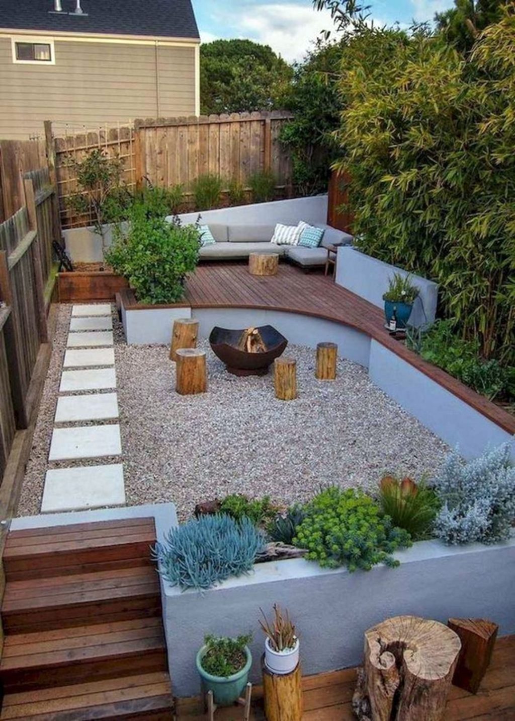 different levels in gardens. 100+ Surprising Garden Design Ideas You Should Not Miss - 27 Garden Design Ideas