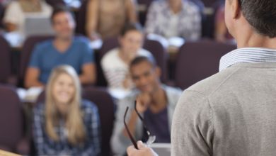 professor and students in lecture A College Professor’s Guide to Helping Students Succeed - 12 Content Creation Tips