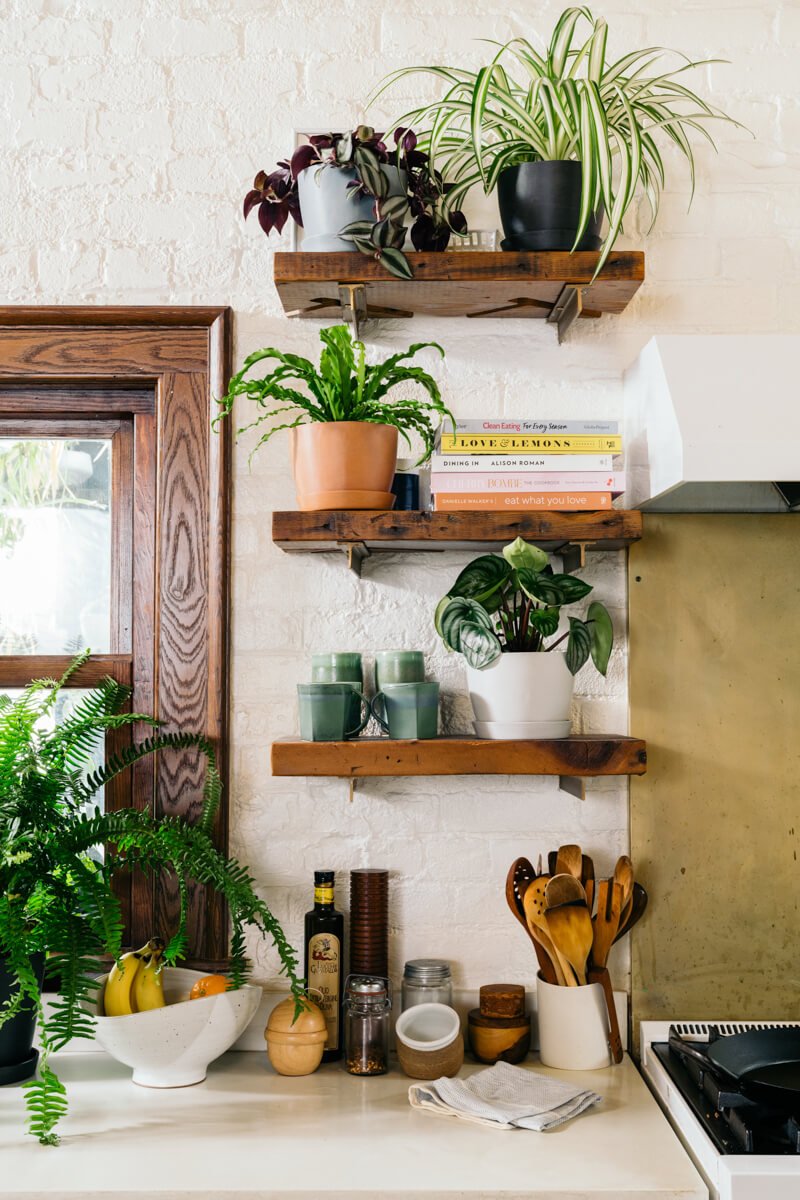 Adding plants... 80+ Unusual Kitchen Design Ideas for Small Spaces - 12
