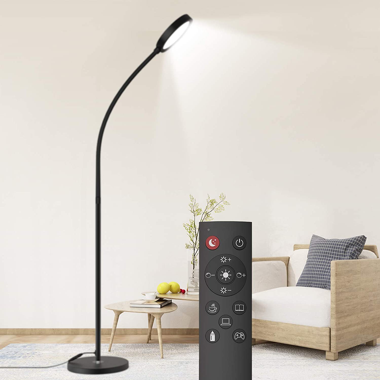 10 Unique Floor Lamps to Brighten Your Living Room 9 Dodocool Floor Lamp Remote Touch Control 10 Unique Floor Lamps to Brighten Your Living Room - 9