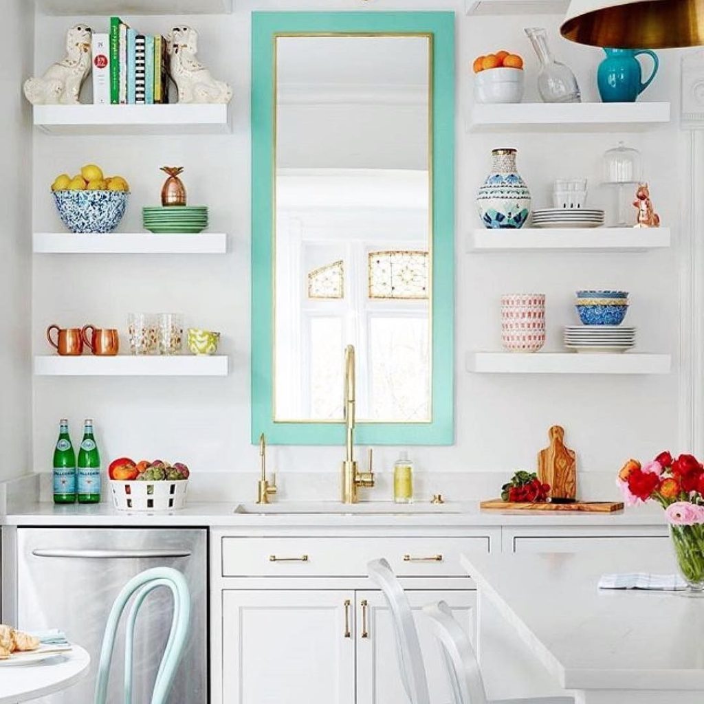 Mirrors in kitchens.. 80+ Unusual Kitchen Design Ideas for Small Spaces - 40