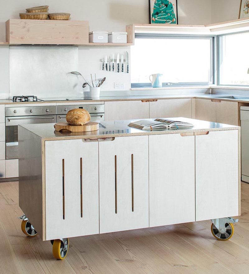 80+ Unusual Kitchen Design Ideas for Small Spaces 2 Movable counter. 80+ Unusual Kitchen Design Ideas for Small Spaces - 2
