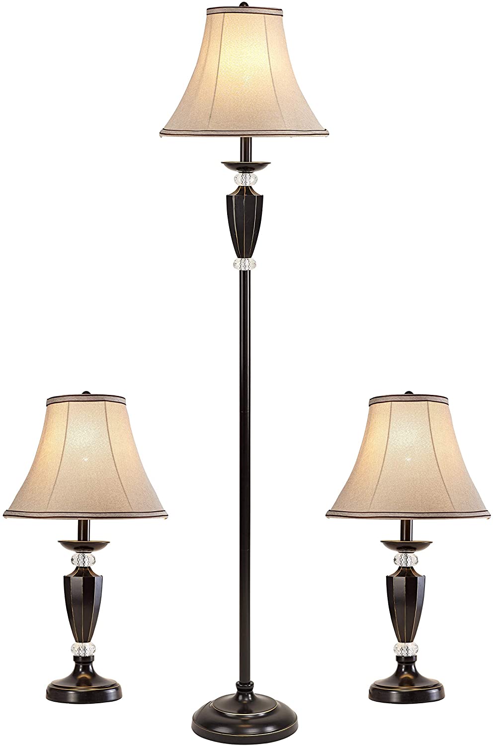 Smeike 3 Pack Lamp Set 10 Unique Floor Lamps to Brighten Your Living Room - 1