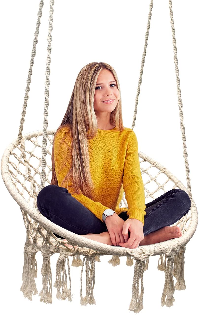 Sorbus Hammock Macrame. 15 Unique Furniture Designs for Outdoor Small Spaces - 24