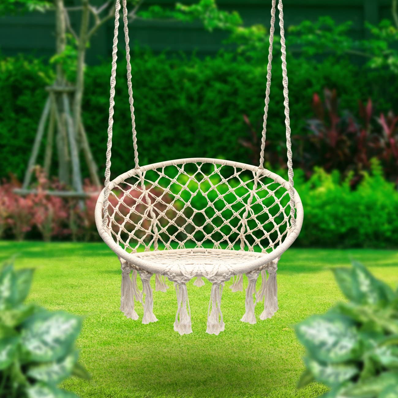 Sorbus Hammock Macrame 15 Unique Furniture Designs for Outdoor Small Spaces - 23