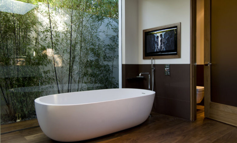nature in bathroom. 2 Best +60 Ideas to Enhance Your Bathroom’s Luxuriousness - bathroom decoration 43