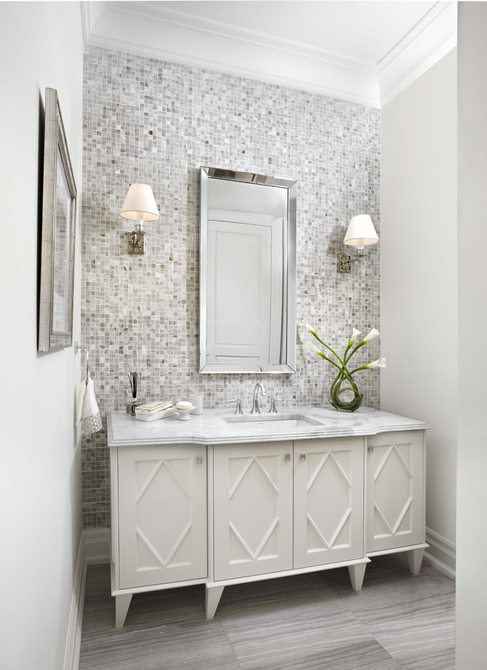 Accent Walls. 2 Best +60 Ideas to Enhance Your Bathroom’s Luxuriousness - 17