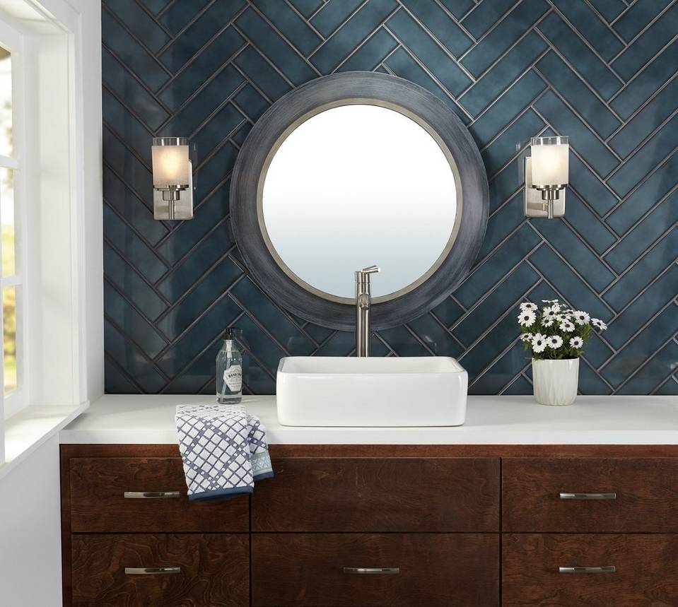 Accent Walls. Best +60 Ideas to Enhance Your Bathroom’s Luxuriousness - 18
