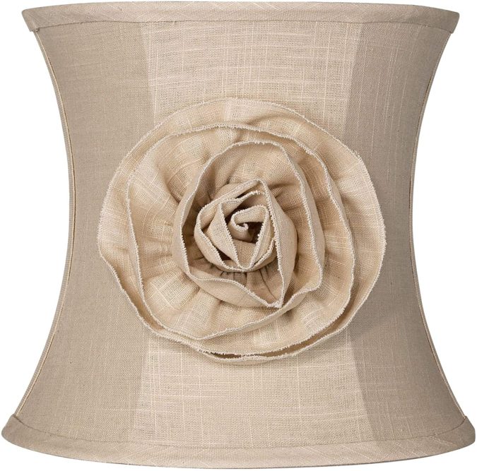 10 Unique & Wonderful Lampshade Ideas 12 Almond Linen with Flower Lamp Shade. 10 Unique & Wonderful Lampshade Ideas - 12