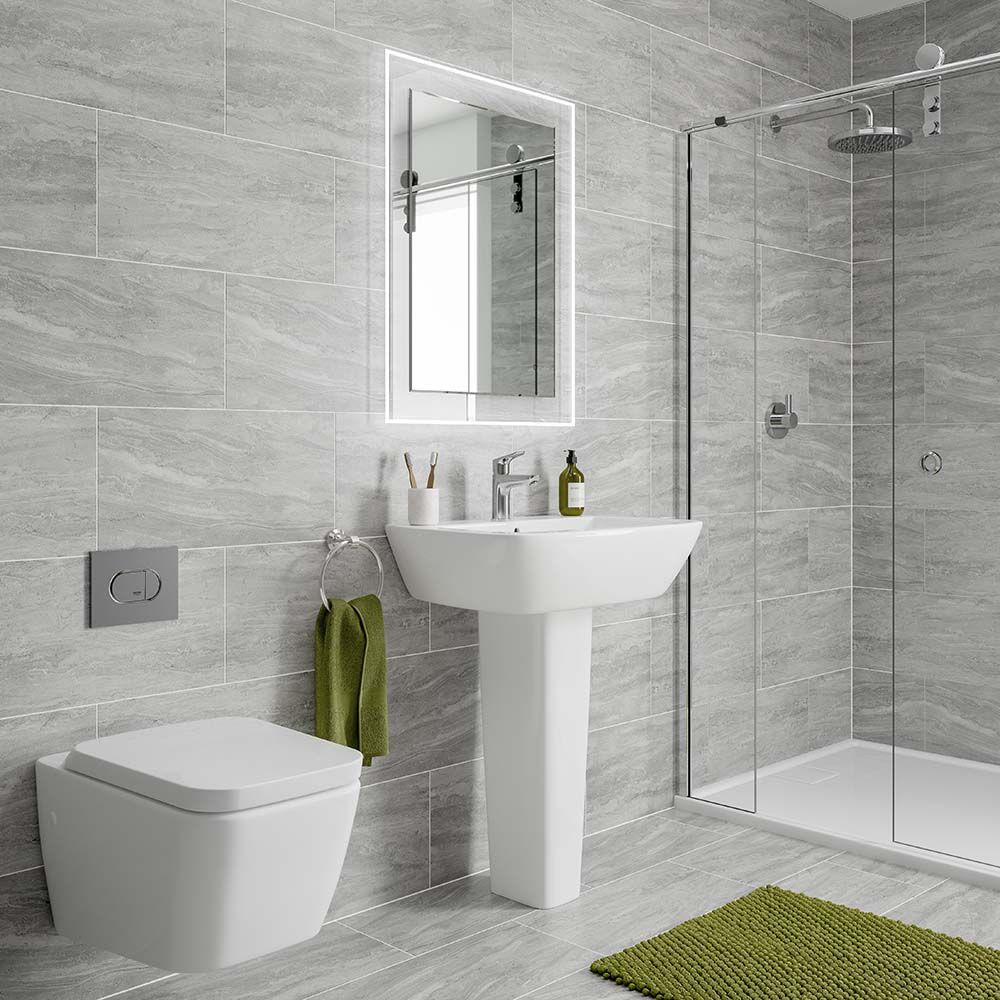 Ceramic Tile 2 Best +60 Ideas to Enhance Your Bathroom’s Luxuriousness - 23