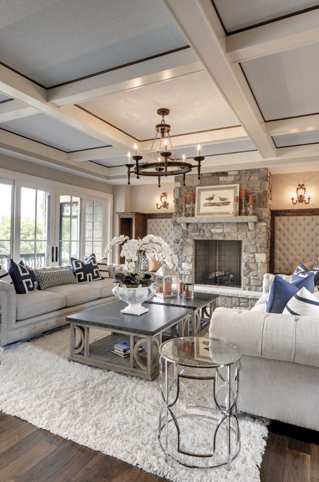 +70 Unique Ceiling Design Ideas for Your Living Room 28 Coffered ceiling .. +70 Unique Ceiling Design Ideas for Your Living Room - 28