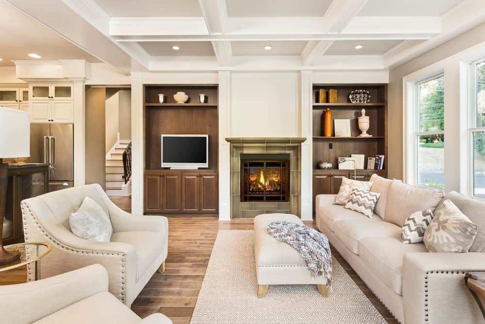 Coffered ceiling . +70 Unique Ceiling Design Ideas for Your Living Room - 32