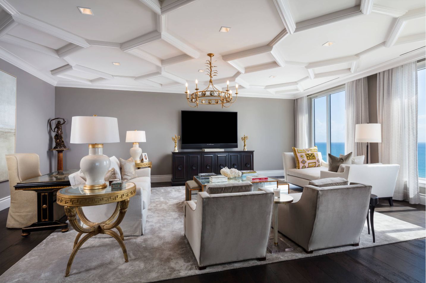 +70 Unique Ceiling Design Ideas for Your Living Room 29 Coffered ceiling +70 Unique Ceiling Design Ideas for Your Living Room - 29