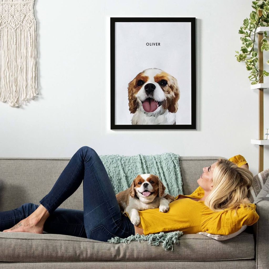 Custom-pet-portrait-1024x1024 10 Unique Luxury Gifts for Dogs That Amaze Everyone
