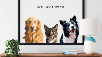 Custom pet portrait 10 Unique Luxury Gifts for Dogs That Amaze Everyone - 8 dog breeds