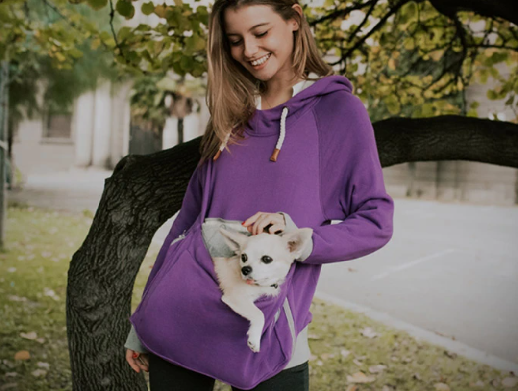 Hoodie with kangaroo pouch 1 10 Unique Luxury Gifts for Dogs That Amaze Everyone - 18
