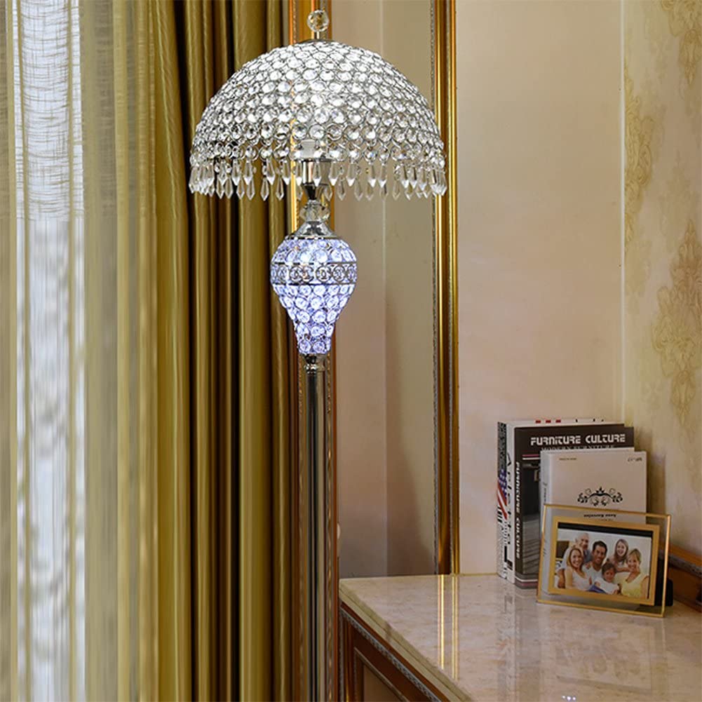 Hsyile-Lighting-KU300189-Luxury-Wedding-European-Crystal-Floor-Lamp 15 Unique Artistic Floor Lamps to Light Your Bedroom