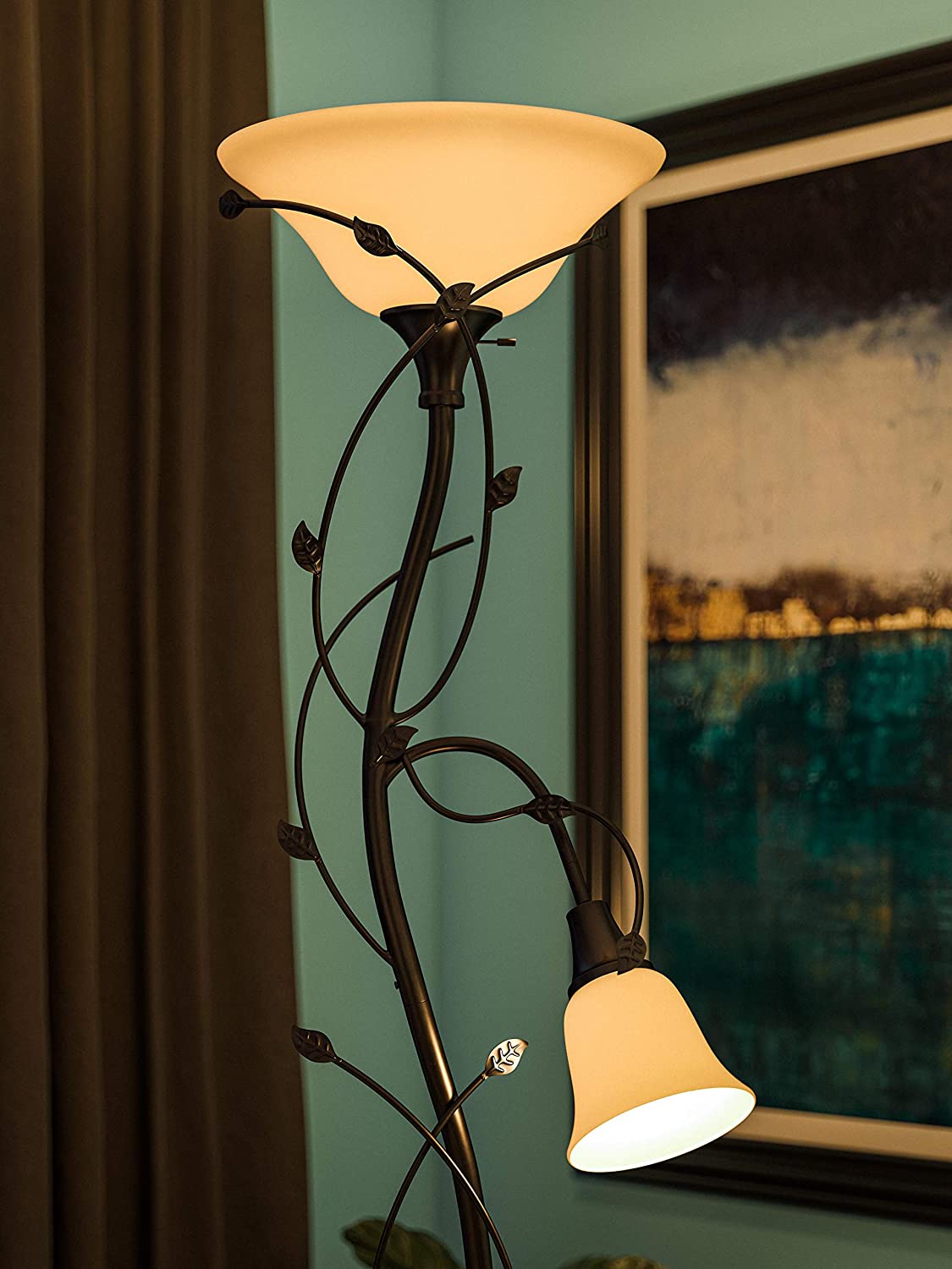 15 Unique Artistic Floor Lamps to Light Your Bedroom 35 Kenroy Home Rustic Mother and Son Torchiere 1 15 Unique Artistic Floor Lamps to Light Your Bedroom - 35