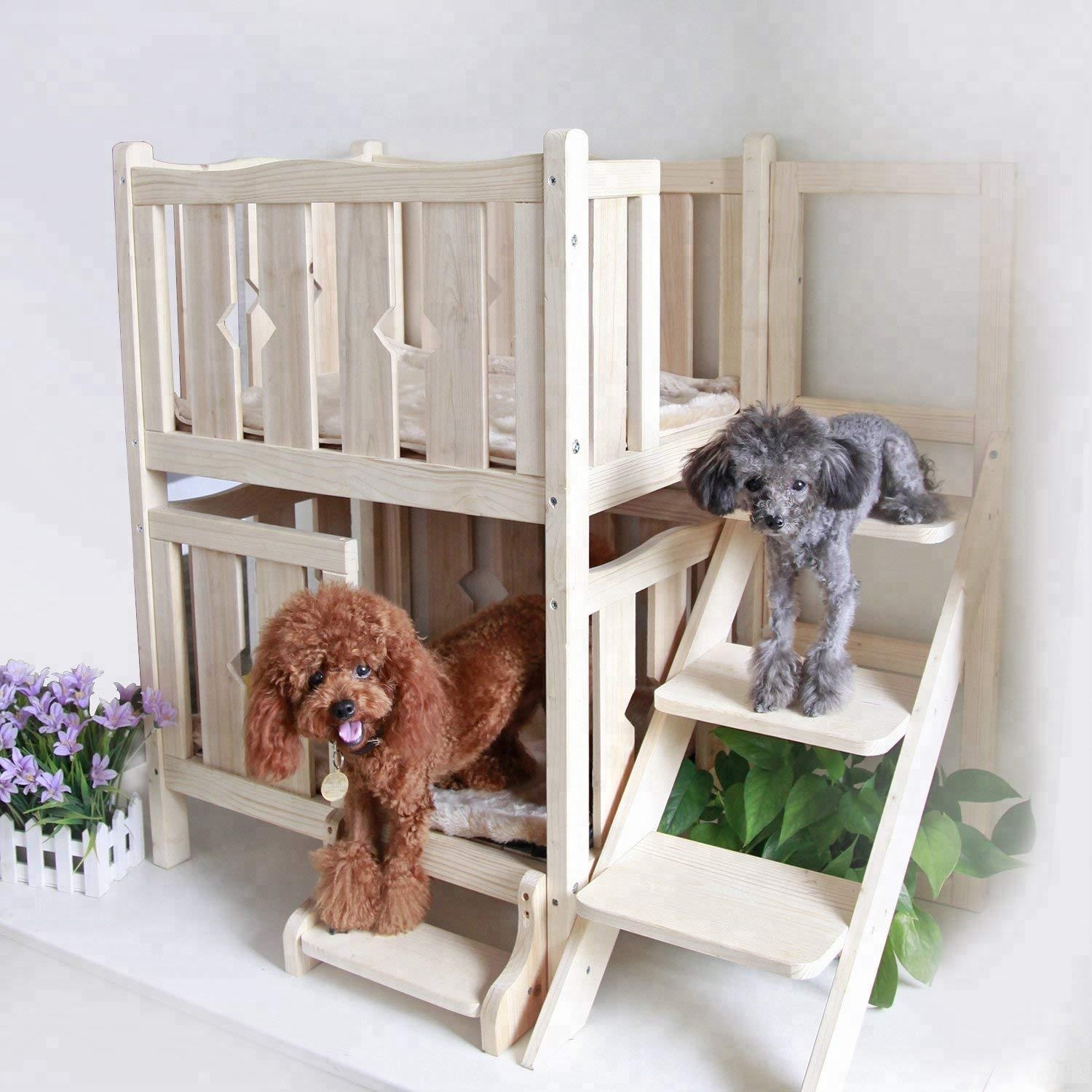 Ladder bed 2 +80 Adorable Dog Bed Designs That Will Surprise You - 33