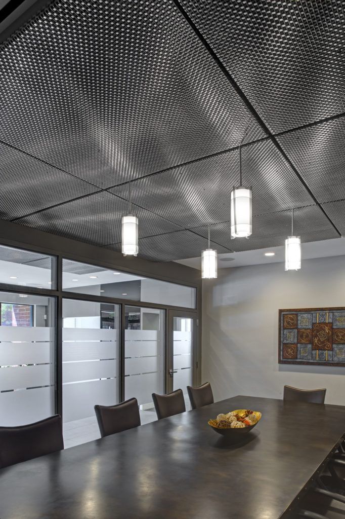 Metal suspended ceiling +70 Unique Ceiling Design Ideas for Your Living Room - 6