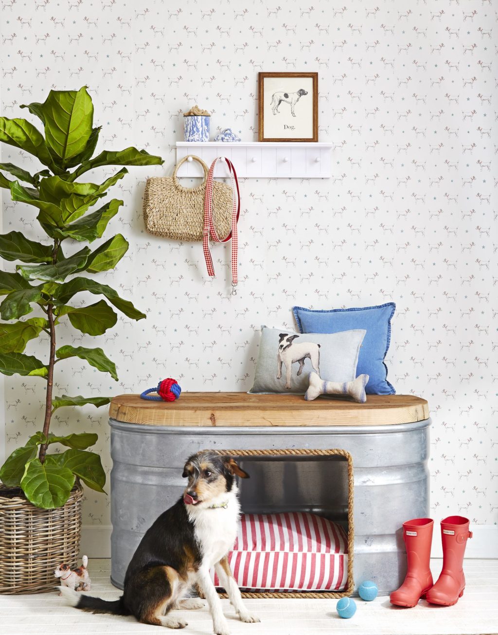 Old corner table +80 Adorable Dog Bed Designs That Will Surprise You - 24