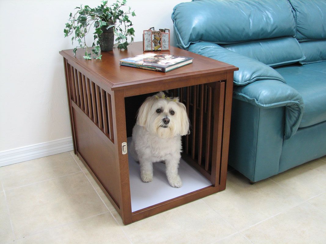 Old corner table +80 Adorable Dog Bed Designs That Will Surprise You - 27